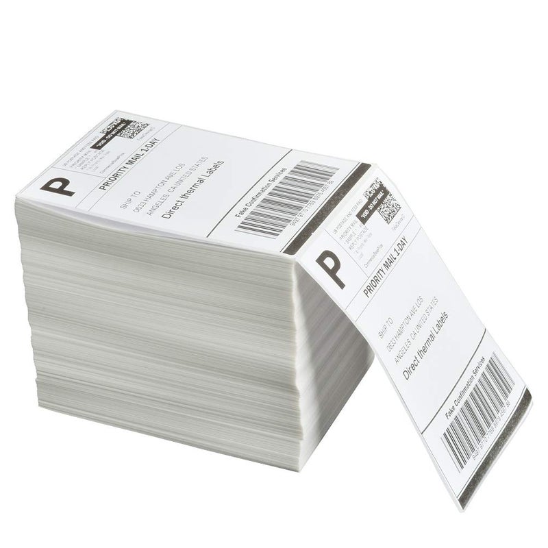 FungLam 4x6 Thermal Printer Labels, 1000 Labels, Fanfold Direct Thermal Shipping Labels, Perforated and Strong Adhesive, Thermal Labels Compatible with Zebra, Rollo and Most Thermal Printers - Image 3